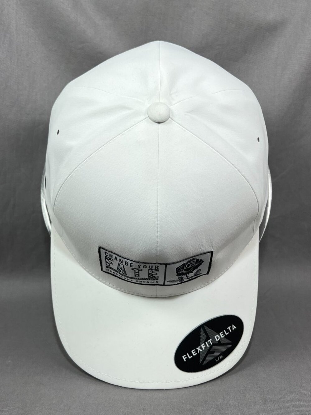 Change Your Fate Clothing Co Delta Flex Fit L/XL Hat White Performance Golf Mens - Picture 7 of 15